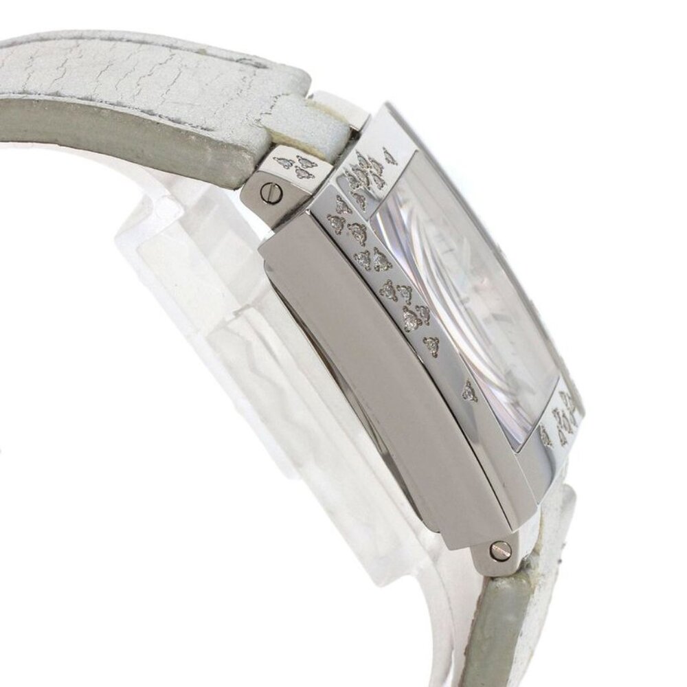 Dior Christian Riva Spark Ring Chronograph Watch SS Leather - Picture 7 of 15